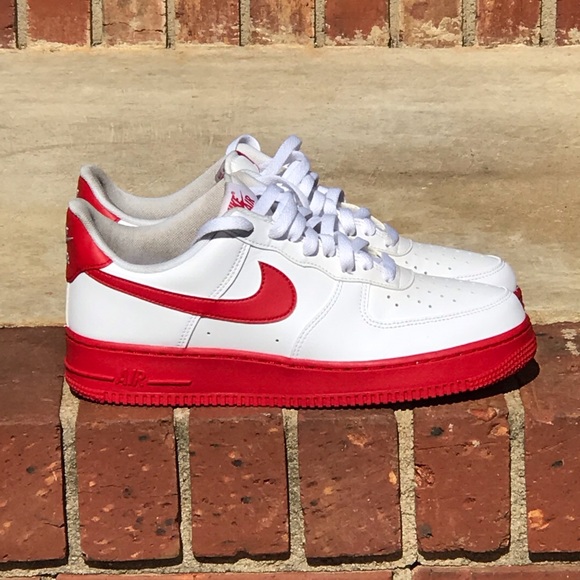 Nike Other - Nike Air Force One Red Midsole Sz 8.5